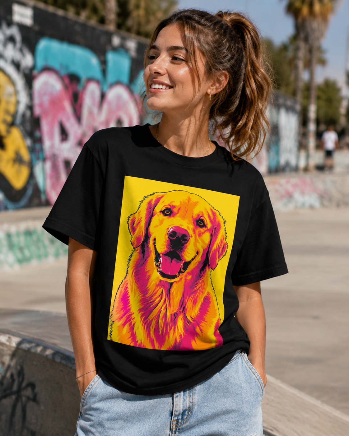 Icône — T-shirt Pop Art personnalisé