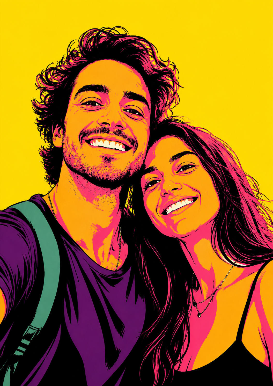 Icône — T-shirt Pop Art personnalisé